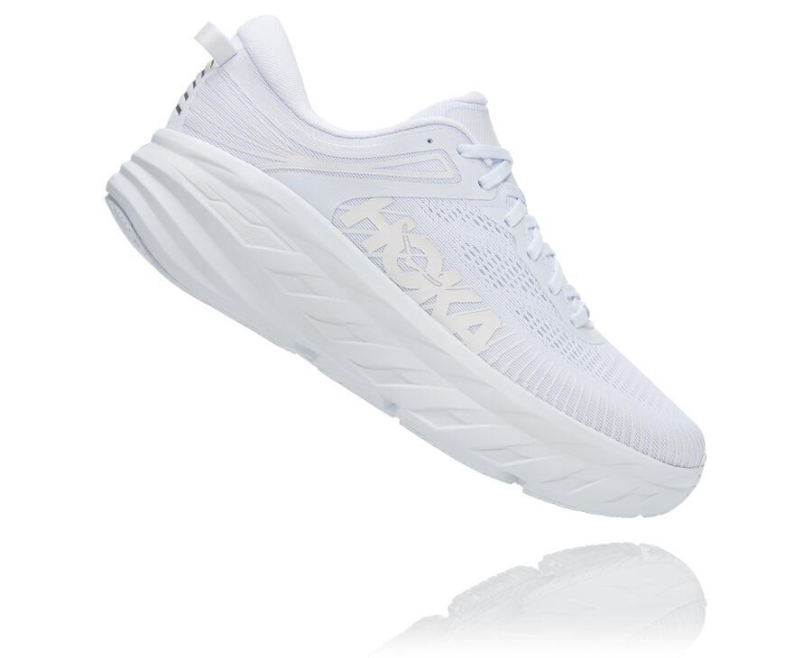 Hoka One One Koşu Ayakkabısı Kadın Beyaz - Bondi 7 - ER6152840